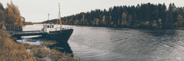 istock Waiting for a storm.Ship mooring. 1131160397