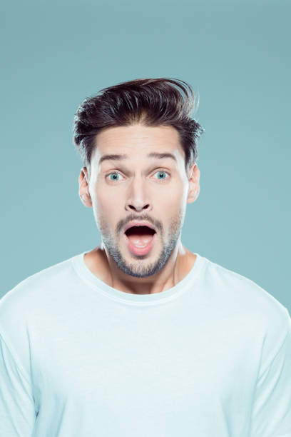 istock Close up of a surprised young man 1131162502