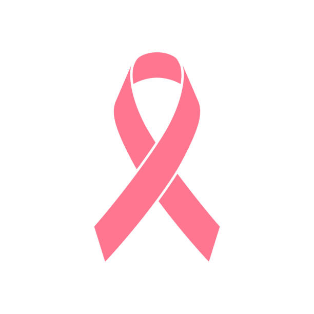 유방암 인식 리본 - awareness ribbon stock illustrations