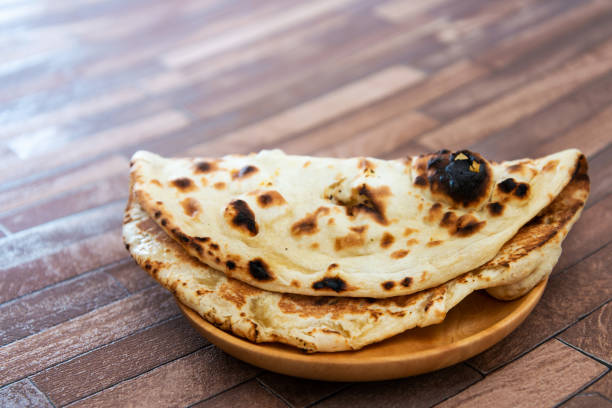 istock traditional Indian Naan garlic bread 1131166893