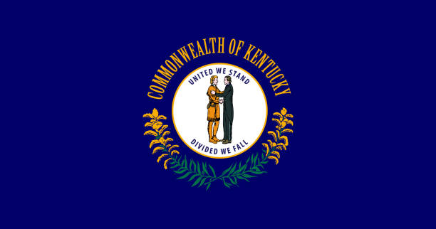Kentucky state flag. United States of America Vector illustration. Frankfort vector art illustration