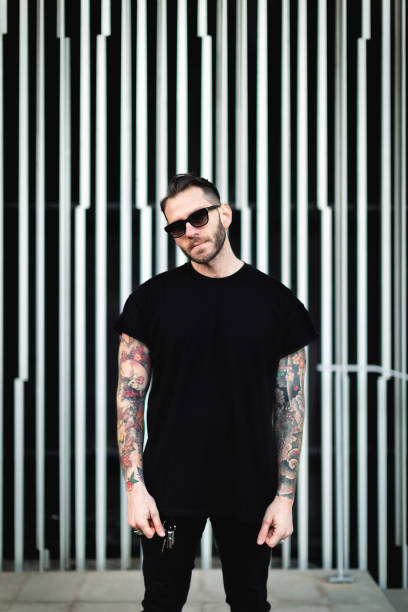 istock Portrait of tattooed young man 1131170010