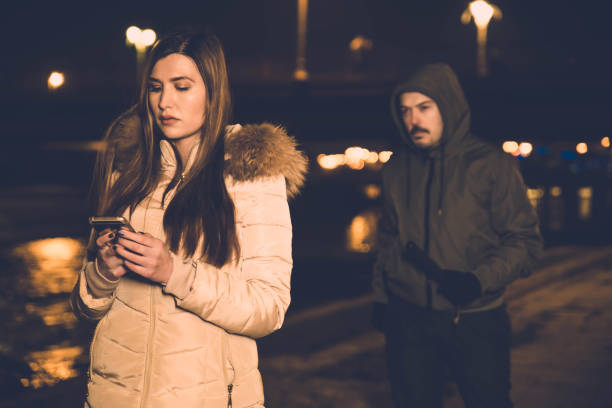 istock Woman In Danger at a Dark 1131171260