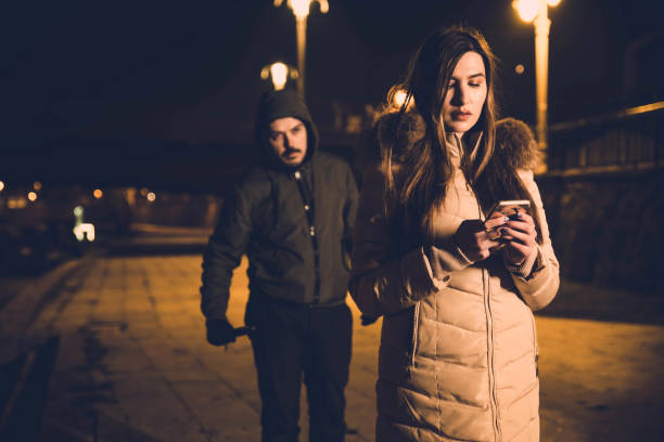 istock Woman In Danger at a Dark 1131171269