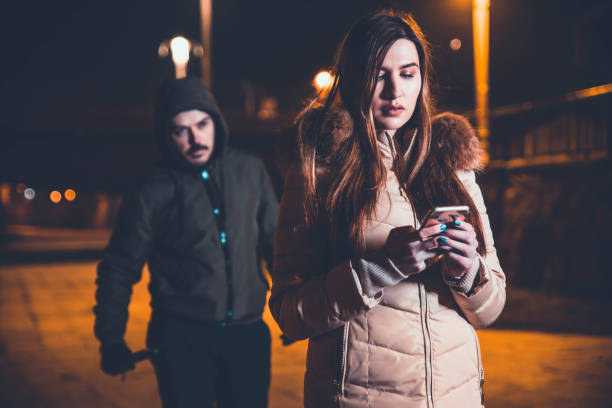 istock Woman In Danger at a Dark 1131171372