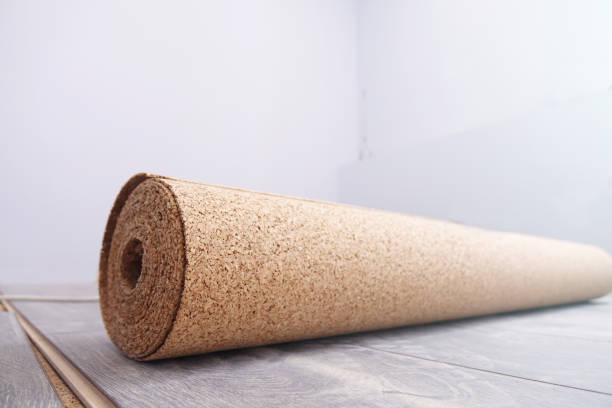 istock natural cork substrate on the floor with laminate 1131171515