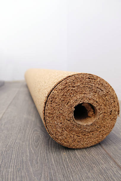 istock natural cork substrate on the floor with laminate 1131171816