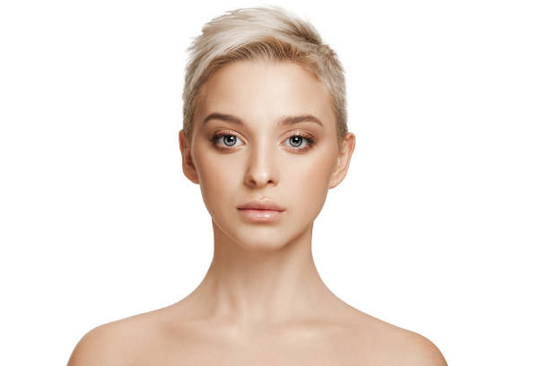 美しい少女の顔。パーフェクトスキン - beauty treatment spa treatment health spa human face ストックフォトと画像