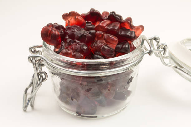 istock gummy bear candy in glass jar 1131173397