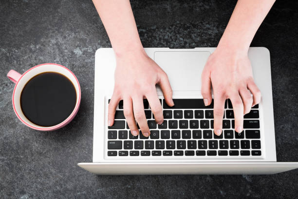 istock Female hands working on modern laptop 1131173602