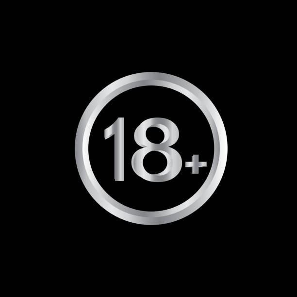 istock over 18 age sign, no entry. Not Allowed Sign, warning symbol, vector illustration. 1131174724