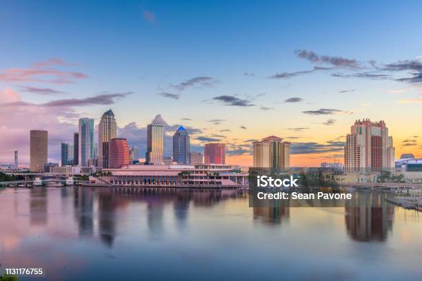 Tampa Florida Estados Unidos Skyline Del Centro En La Bahía Foto de stock y  más banco de imágenes de Tampa - iStock