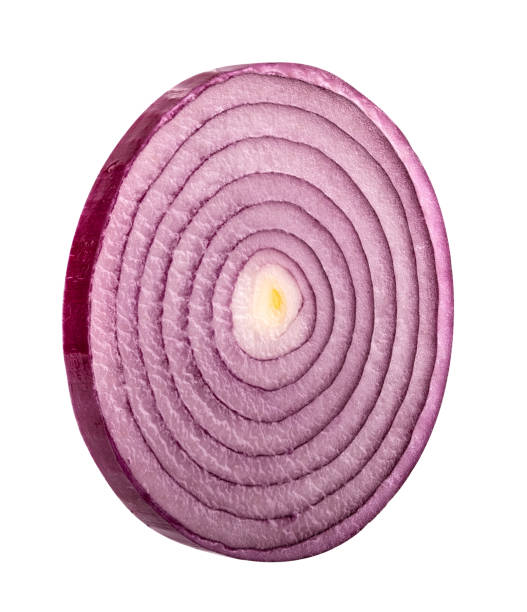 istock Red onion isolated on white background 1131177153