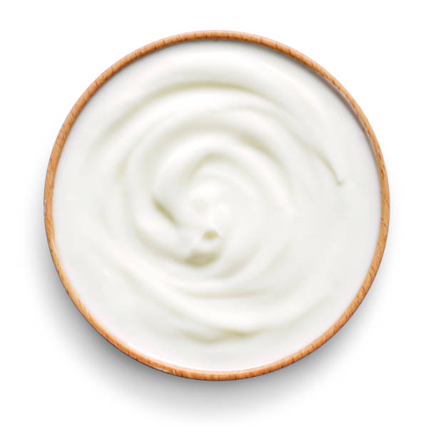 istock Delicious yogurt scene with wooden bowl 1131180766