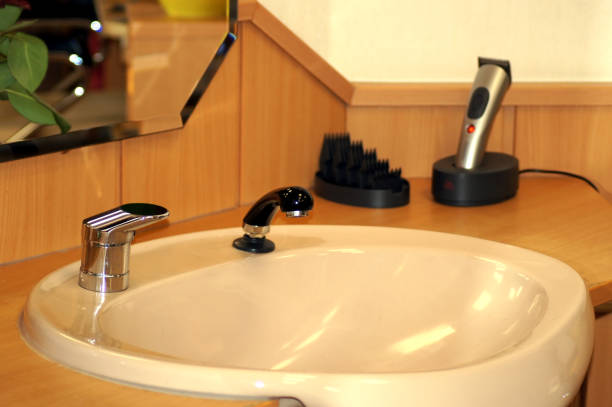 Modern hairdresser salon interior