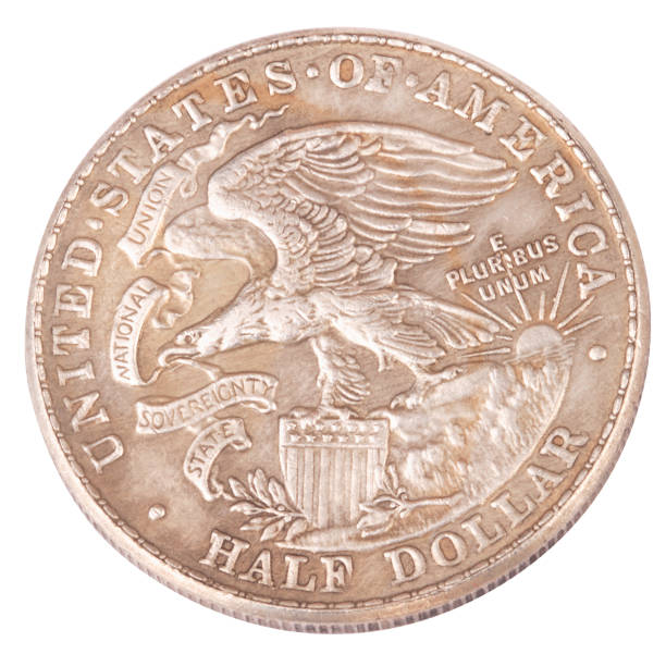 istock half dollar coin isolated on white background 1131182071