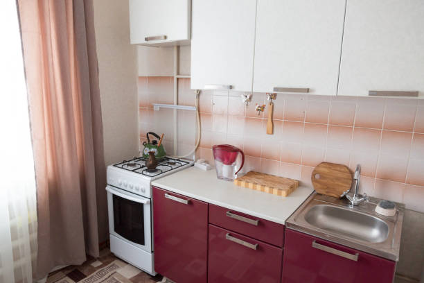 istock Kitchen in a small apartment in Russia. 1131182125