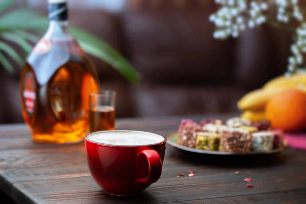 istock Turkish delight and cappuccino. 1131182971