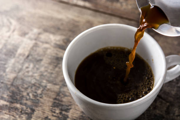 istock Close up fresh coffee glasses 1131185817