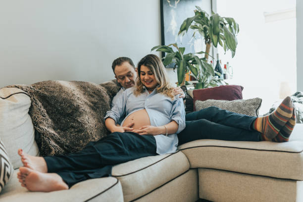 istock Pregnant woman with husband 1131188984