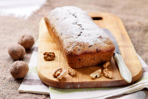 istock Banana cake with walnuts and dark chocolate 1131193637