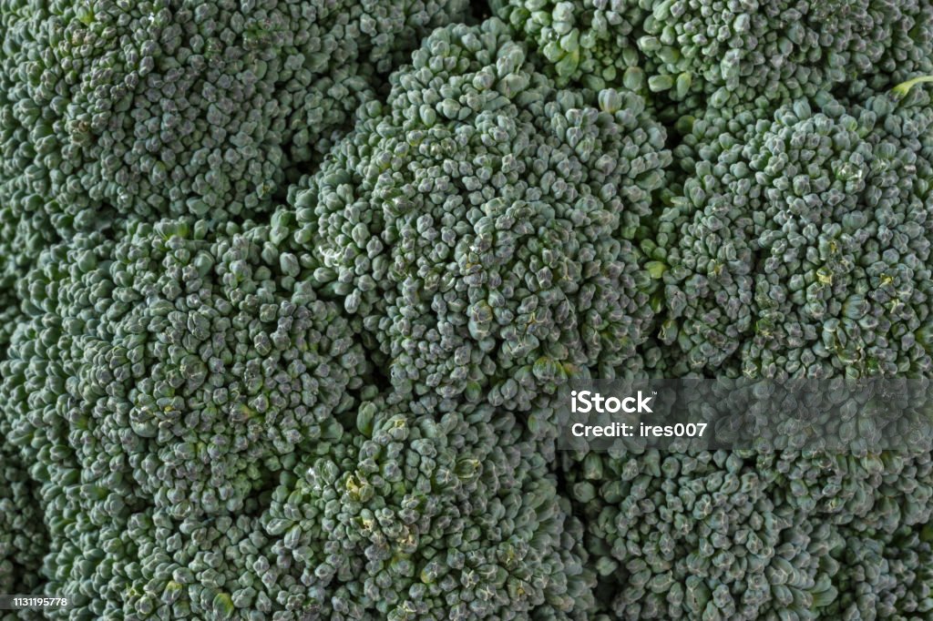 Broccoli inflorescence fresh close up Broccoli inflorescence of fresh green close up Abstract Stock Photo