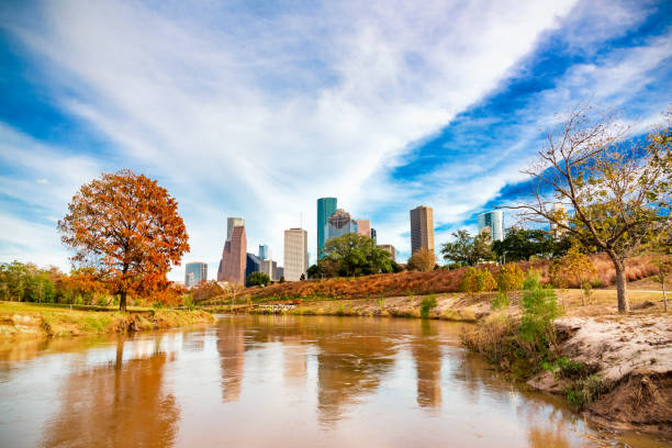 istock Houston Skyline in Winter 1131197999