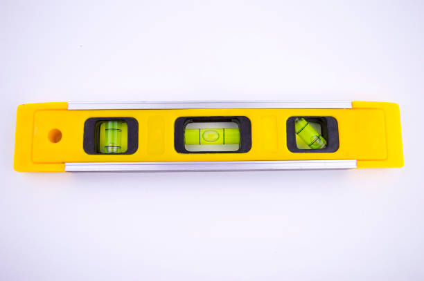 istock building level - measuring and marking tools on a white background, there is free space to fill 1131200637