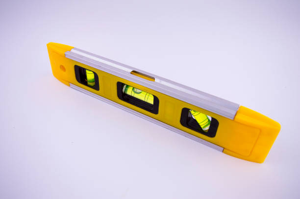 istock building level - measuring and marking tools on a white background, there is free space to fill 1131200652
