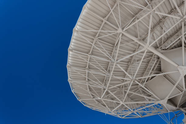 istock Very Large Array engineering understructure of a very large radio telescope dish against a vivid blue sky, copy space, science technology 1131201500