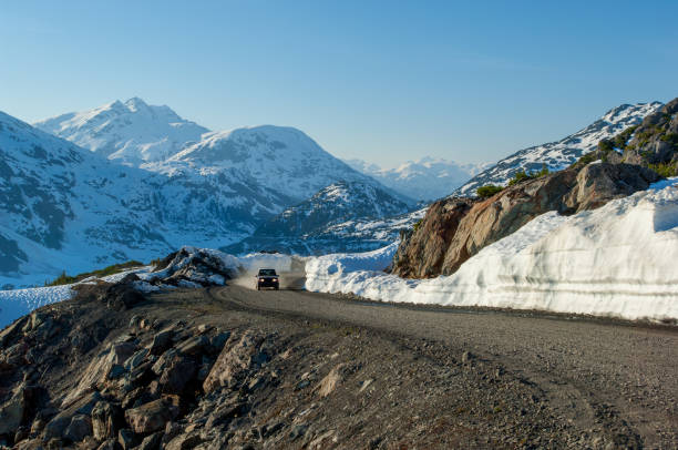 Offroad driving on Alaska