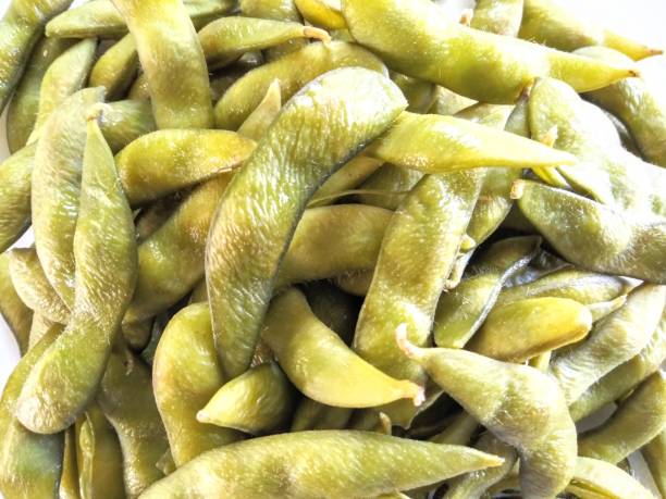istock Steamed Edamame - Natural protien - Vegan 1131204910