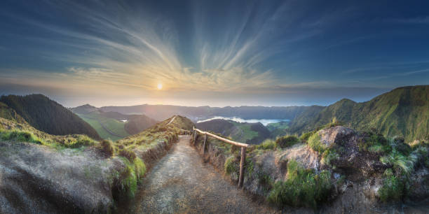 istock Mountain landscape Ponta Delgada island, Azores 1131205602