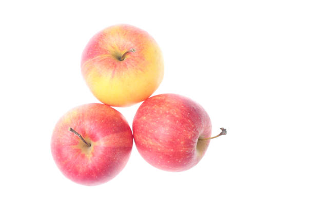 Fresh apples isolated on white background