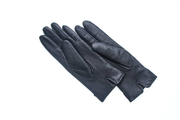 istock Leather gloves isolated on white background 1131208419