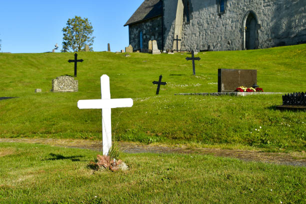 old grave in churchyard