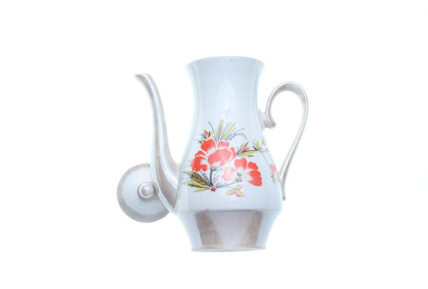 istock Retro ceramic teapot isolated on white background 1131210766