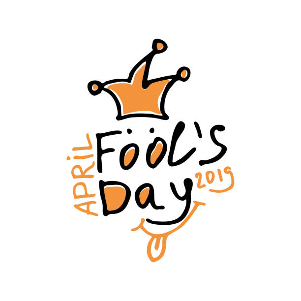 40+ Vector April Fools Day Inscription Holiday Symbol Stock