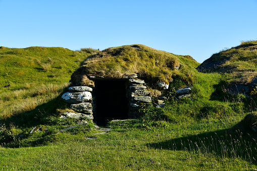 Prehistoric Village in viking farm at Norway