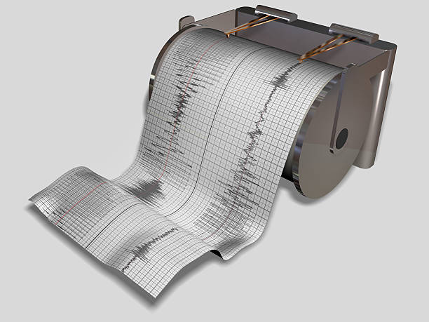 Seismograph Machine stock photo