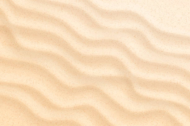 Vector coastal beach sand waves, dunes background Coastal beach sand waves background. Summer vacation on seaside shore. Sandy dunes, tropical seashore landscape. Desert surface. Ocean coast backdrop. Vector illustration. beach wallpaper stock illustrations