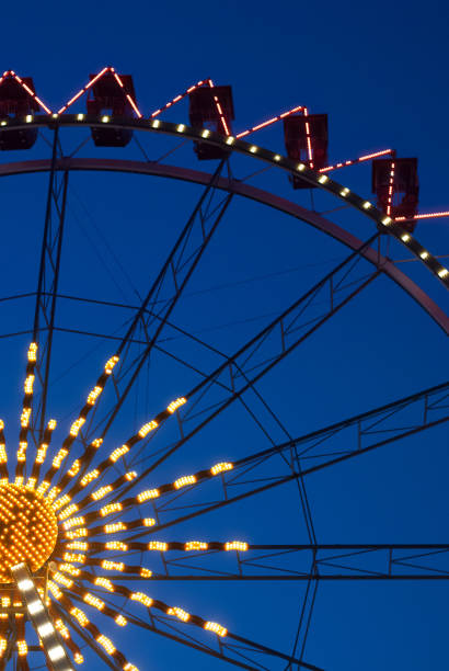 istock Ferris wheel in the evening lighting 1131221980