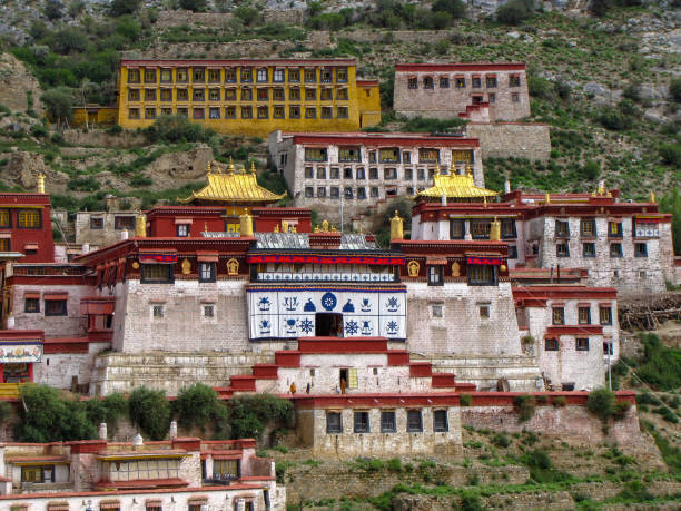 istock The great Ganden monastery, Tibet, China 1131223190