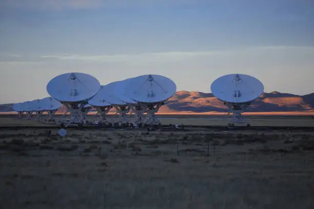 Radiotelescopes at the Very Large Array, the National Radio Observatory in New Mexico ,USA