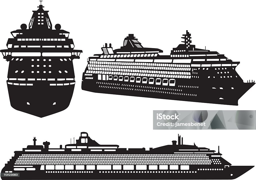 Los cruceros (Vector - arte vectorial de Crucero - Barco de pasajeros libre de derechos