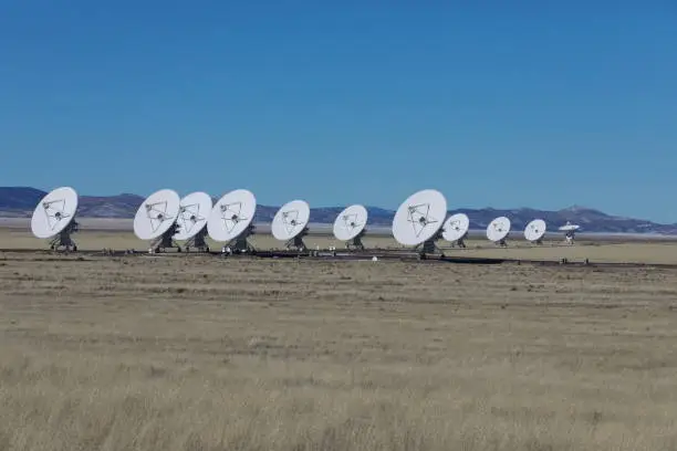 Radiotelescopes at the Very Large Array, the National Radio Observatory in New Mexico ,USA