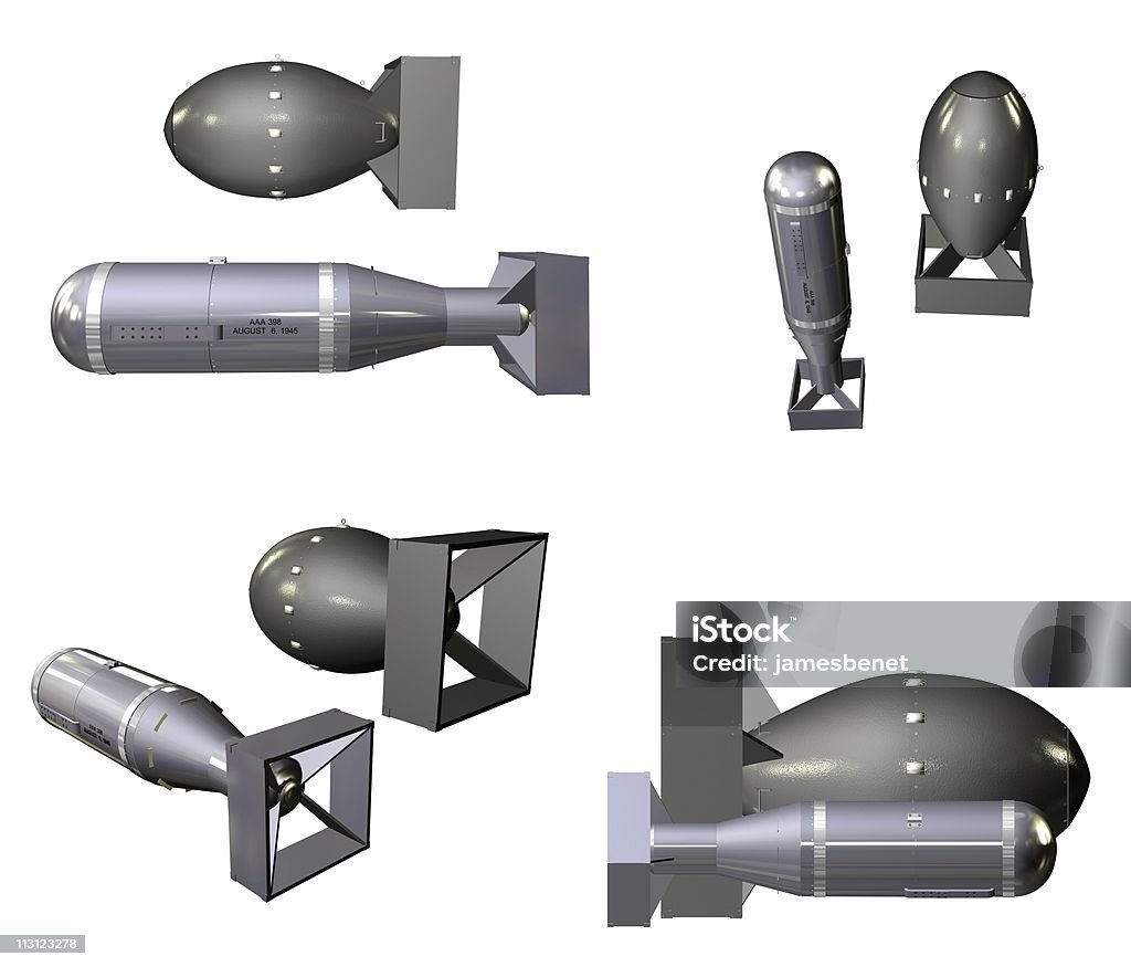 Nukleare Bomben Winkel (isoliert - Lizenzfrei Wasserstoffbombe Stock-Foto