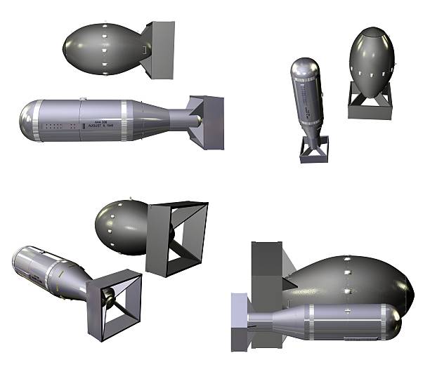 Nuclear Bombs Angles (Isolated)  hydrogen bomb stock pictures, royalty-free photos & images