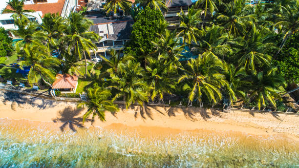 istock Aerial. Beach view in Unawatuna, Sri Lanka. 1131237212