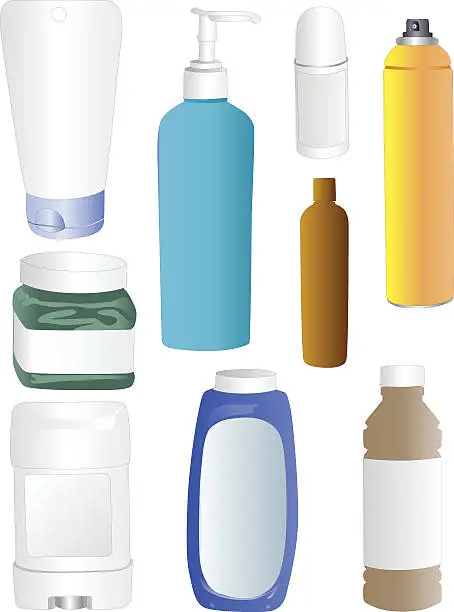 Vector illustration of Plastic Bottles (Vector)